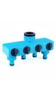 Flopro Four Way Tap Connector – Connects 4 Hoses to 1 Tap